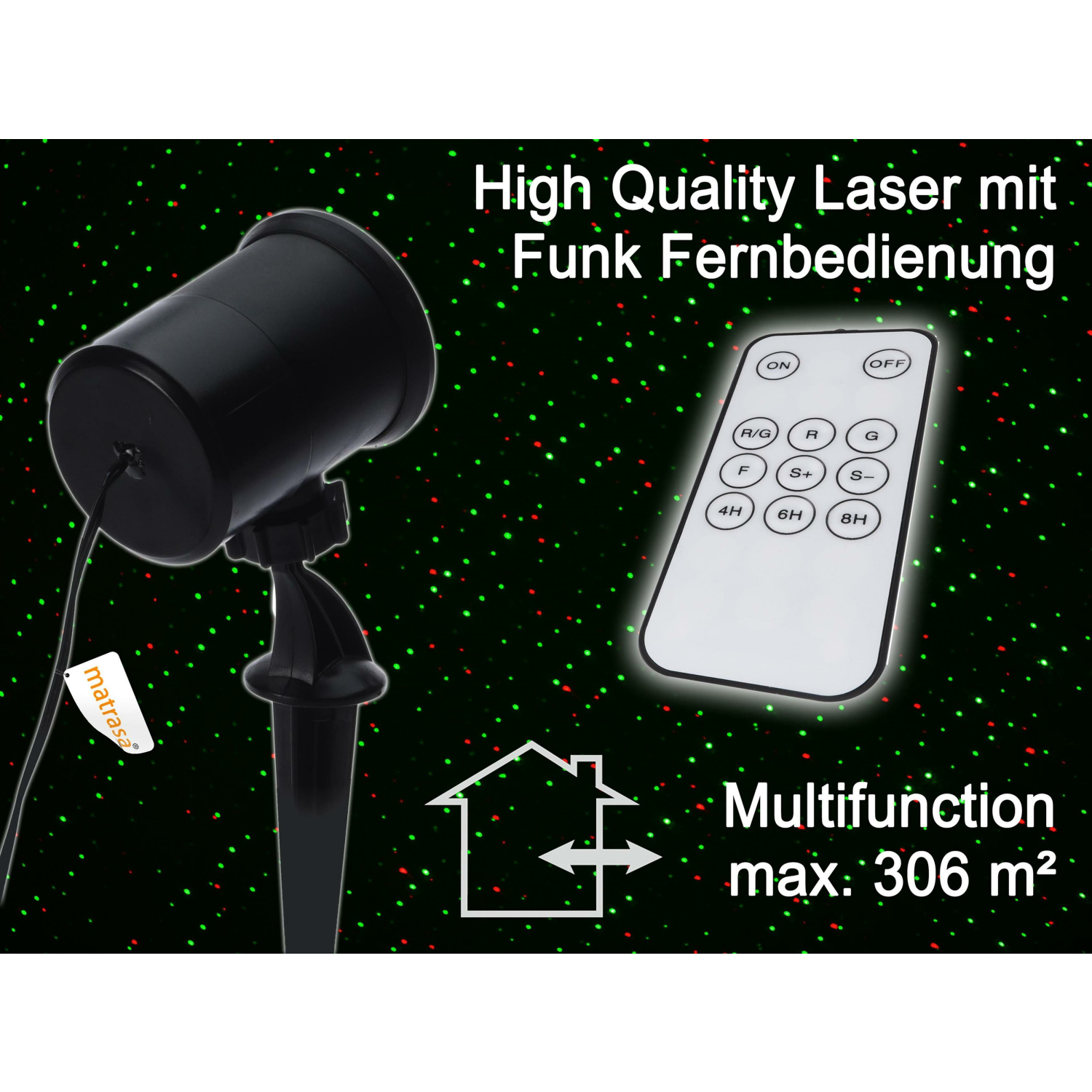 Hochwertiger Laser Projektor - satte Farben - verschiedene Modi -, 42,99 €