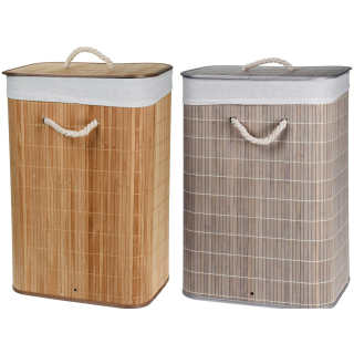 Bambus Wäschesack für Schmutzwäsche - Wäschecontainer Wäschekorb