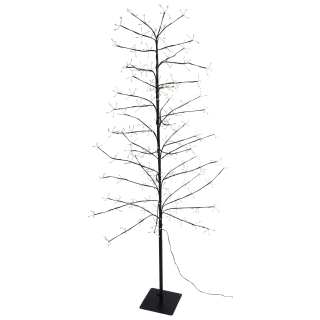 Led Baum Weihnachtsbaum 180 x 80 cm braun & schneeweiß für Innen und Außen  11120